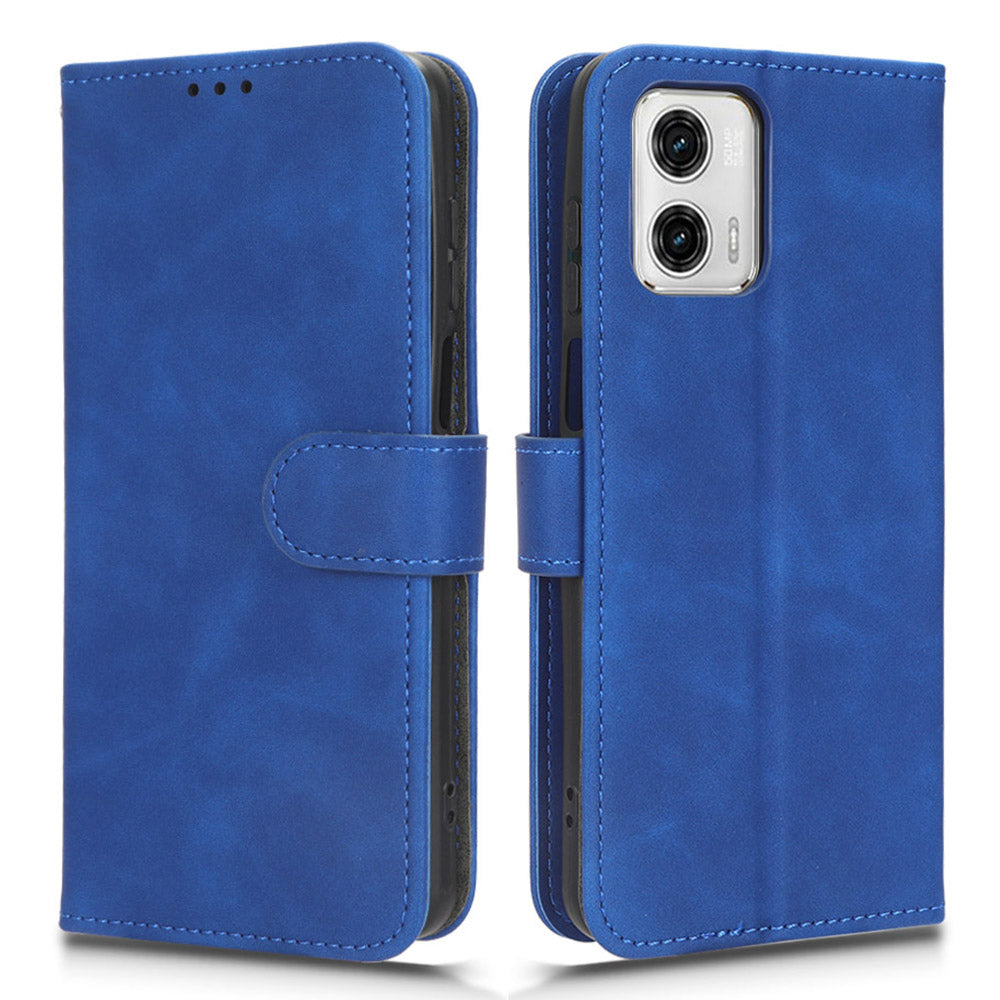 Anti-fall Phone Case For Motorola Moto G73 5G PU Leather Wallet Stand Skin-touch Feeling Phone Cover Anti-fall Phone Case For Motorola Moto G73 5G PU Leather Wallet Stand Skin-touch Feeling Phone Cover